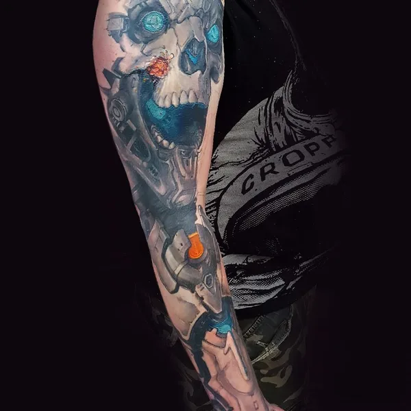 Биомеханика tattoo by Константин Алексеев in Москва