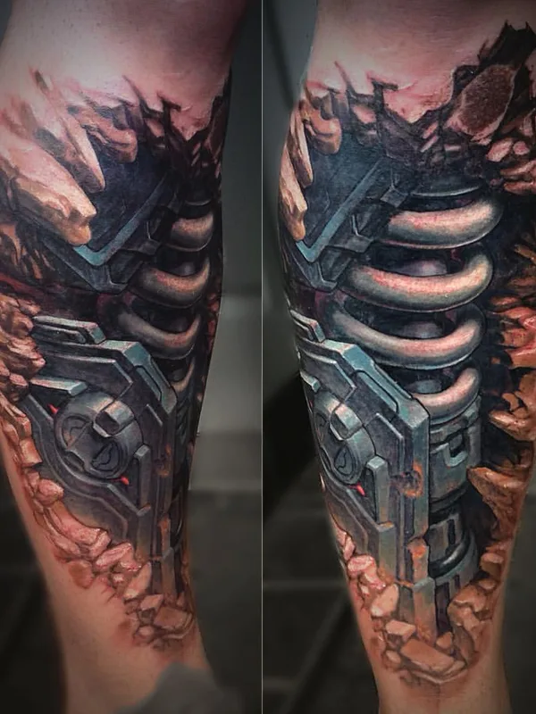 Биомеханика tattoo by Константин Алексеев in Москва