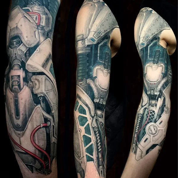 Биомеханика tattoo by Константин Алексеев in Москва