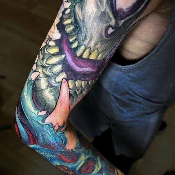 Биомеханика tattoo by Константин Алексеев in Москва