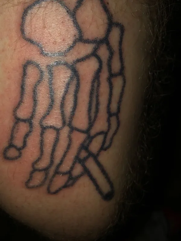 black linework tattoo on bicep #40562 | Tattoo Artist Salem Schaar