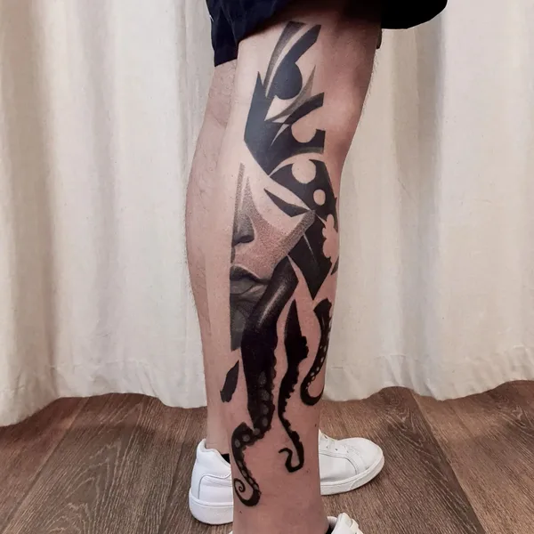 Author's Style tattoo by Mike Kyrtatas in Athina