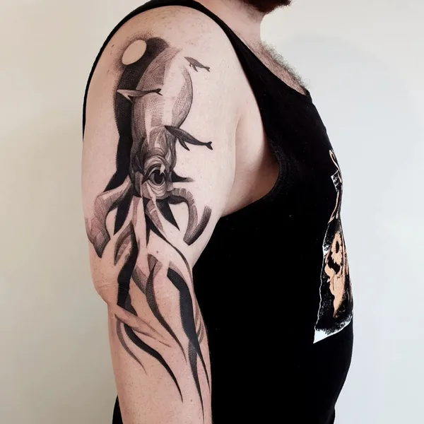 Author's Style tattoo by Mike Kyrtatas in Athina
