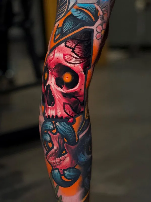 color neo traditional tatuaje en full sleeve #55388 | Tatuador Colin Whitfield