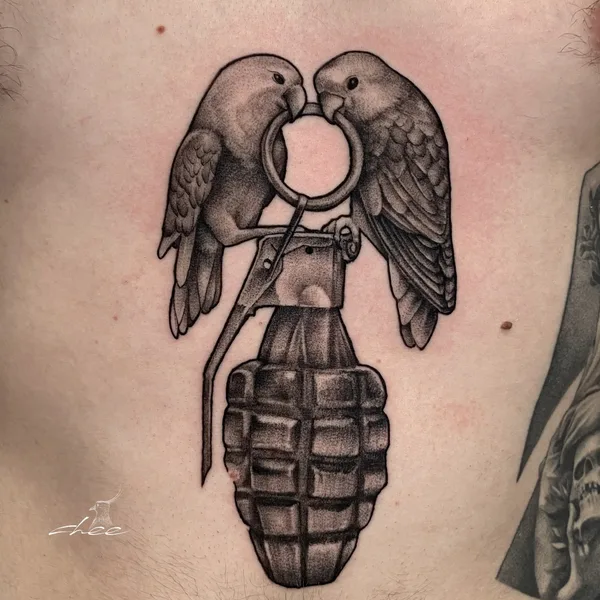 whipshading tattoo by chee.tattoo in Moscow