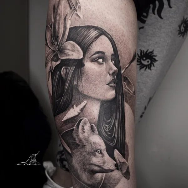 whipshading tattoo by chee.tattoo in Moscow