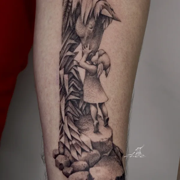 whipshading tattoo by chee.tattoo in Moscow