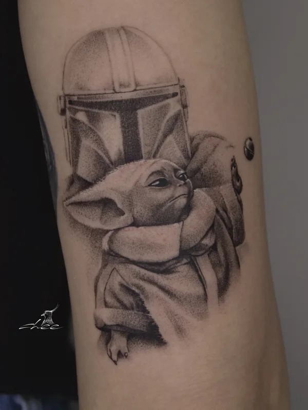 black and grey black and grey tatouage sur forearm #70599 | Artiste tatoueur chee.tattoo