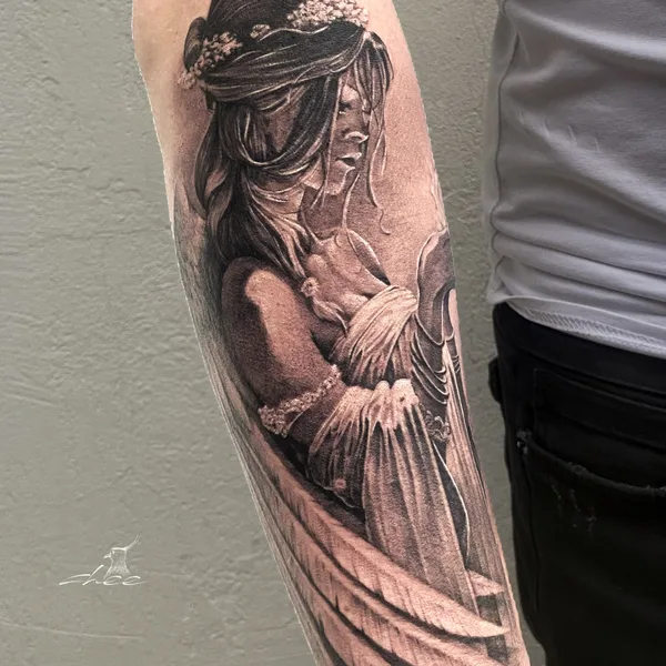 whipshading tattoo by chee.tattoo in Moscow