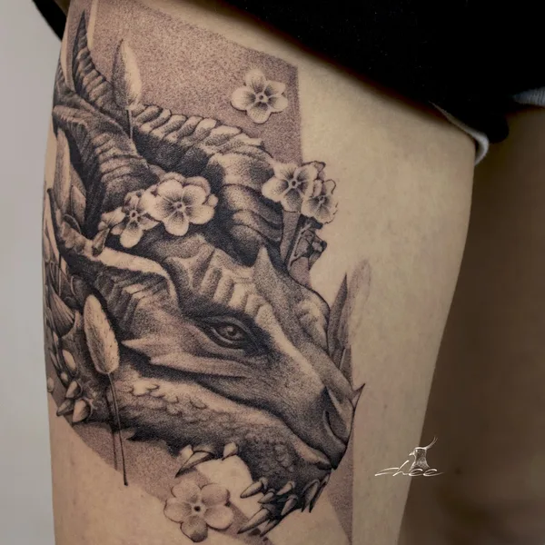 whipshading tattoo by chee.tattoo in Moscow