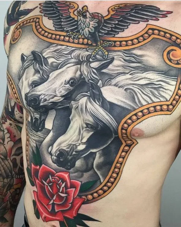 male color realism tattoo on chest #31664 | Tattoo Artist Dan Pemble