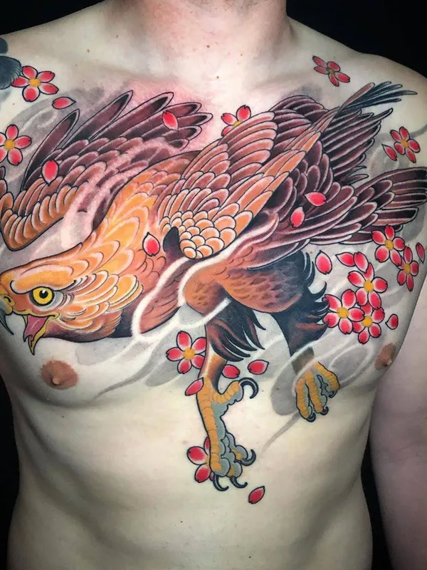 male color japanese tattoo on chest #31663 | Tattoo Artist Dan Pemble