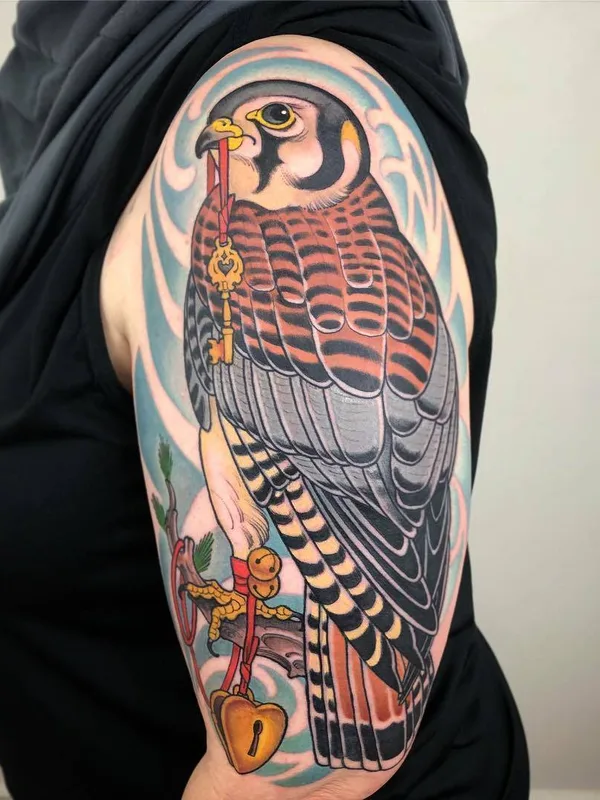 color neo traditional tattoo on upper arm #31654 | Tattoo Artist Dan Pemble