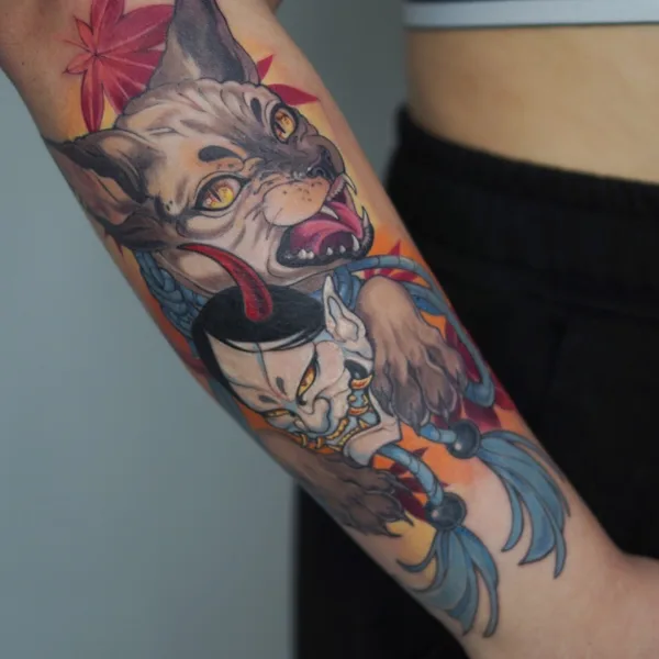 Color tattoo by Ева Алейникова in Красноярск