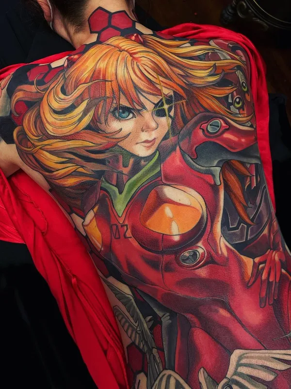 color anime tatouage sur full back #56434 | Artiste tatoueur Teresa Sharpe