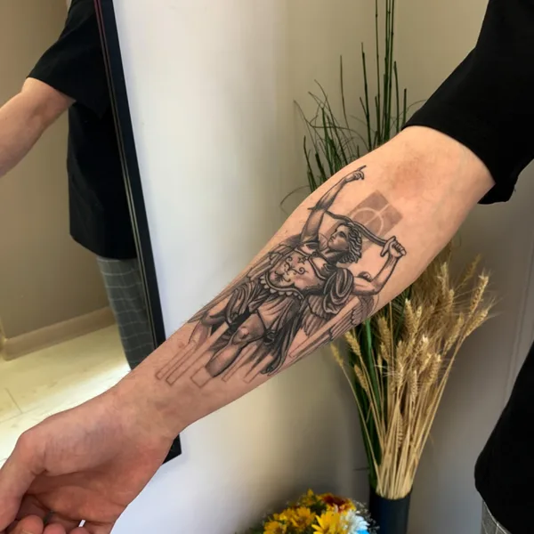 Graphic tattoo by Дмитрий Makabr in Волгоград