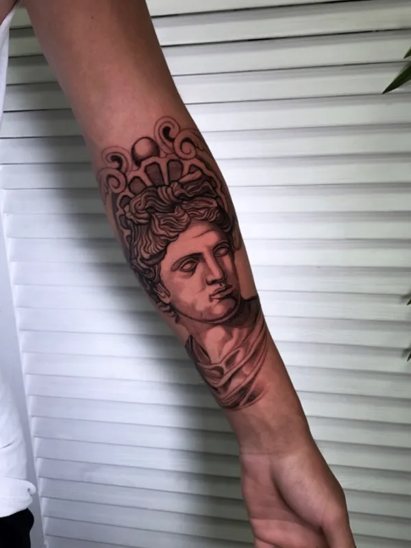 black and grey realism tattoo on forearm #56495 | Tattoo Artist Дмитрий Makabr