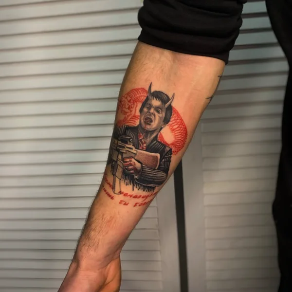 Graphic tattoo by Дмитрий Makabr in Волгоград