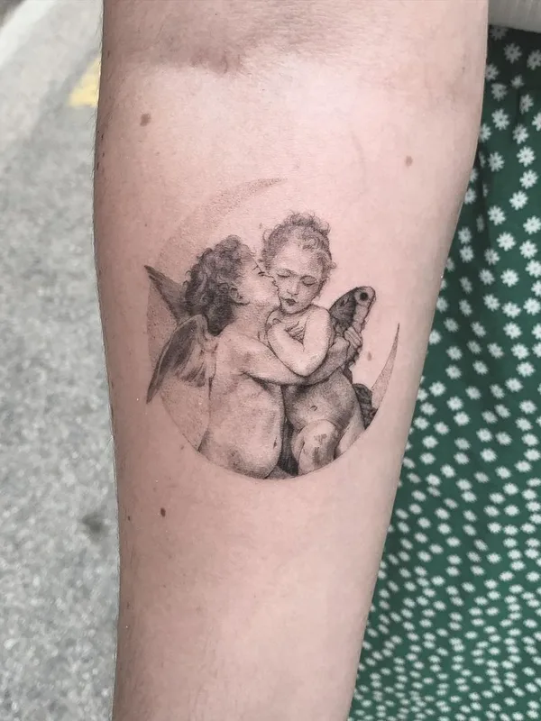 black and grey black and grey tattoo on forearm #41795 | Tattoo Artist Hernan Giamberardino
