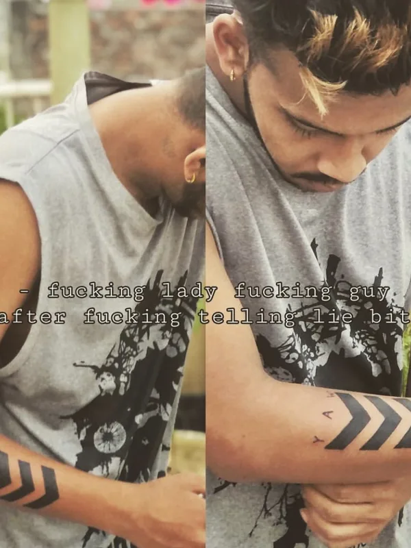 male black geometric татуировка на forearm #58327 | Тату мастер Acidhead