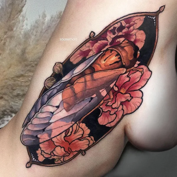 Botanical tattoo by Анастасия Клюева in Moscow