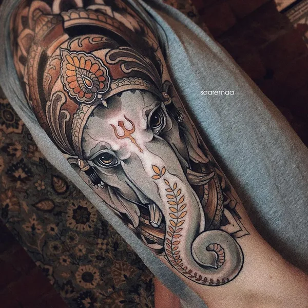 Botanical tattoo by Анастасия Клюева in Moscow