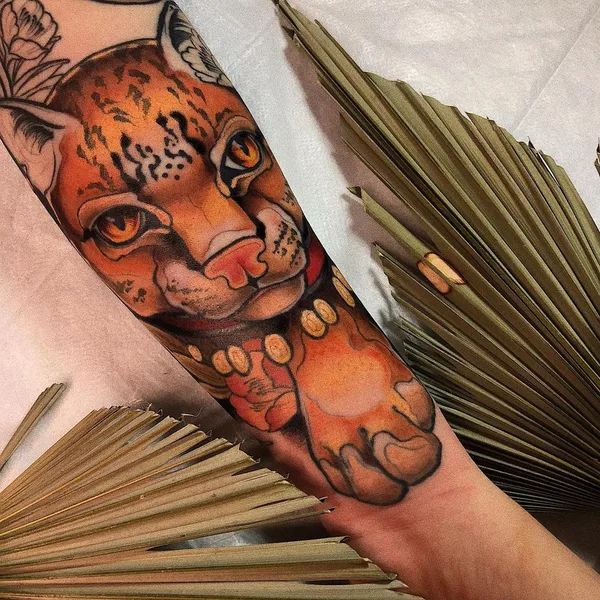 Botanical tattoo by Анастасия Клюева in Moscow