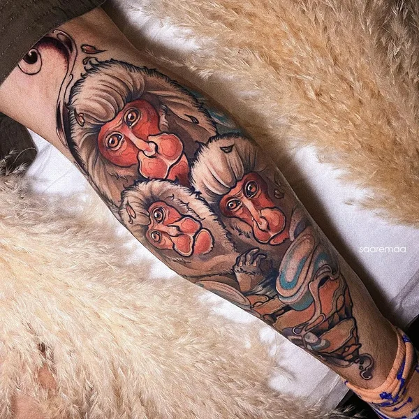 Botanical tattoo by Анастасия Клюева in Moscow