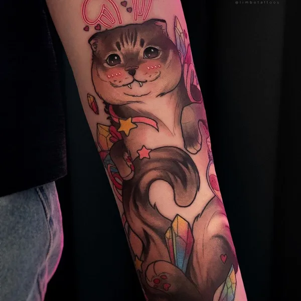 Нео традиционная tattoo by Lina Limbo in Москва