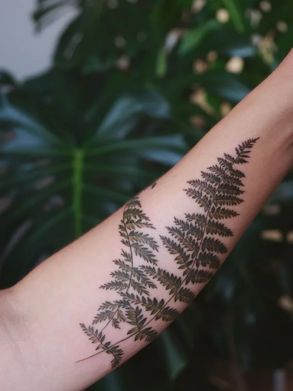 Botanical tattoo by Александра Воробьева in Moscow
