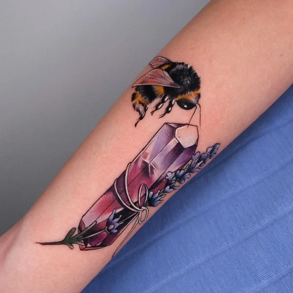 Botanical tattoo by Лариса Ганзвинд in Moscow