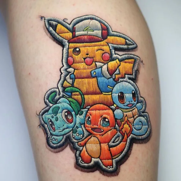 Illustrative tattoo by Terioshi Otto in Dortmund