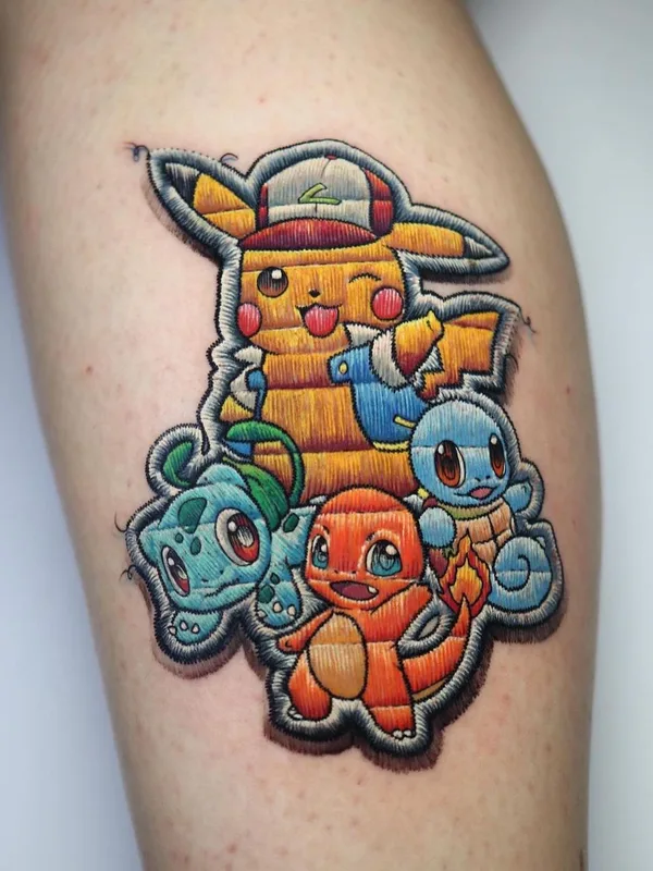 color illustrative tatuaje en thigh #60233 | Tatuador Terioshi Otto