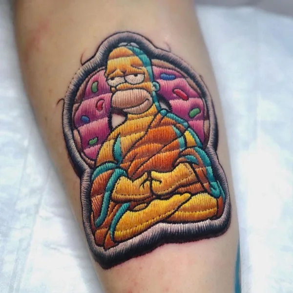 Illustrative tattoo by Terioshi Otto in Dortmund