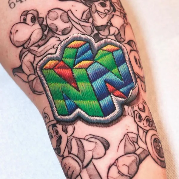 Illustrative tattoo by Terioshi Otto in Dortmund