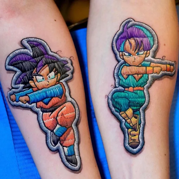 Illustrative tattoo by Terioshi Otto in Dortmund