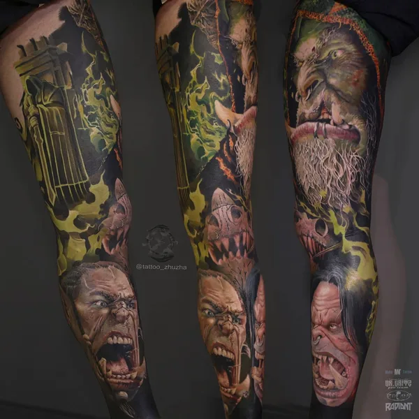Portrait tattoo by Евгений Олейник in Kyiv