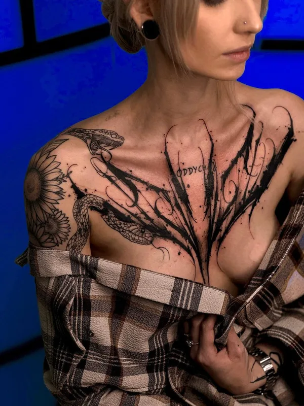Lettering tattoo by kwin_tattoo in Kraków