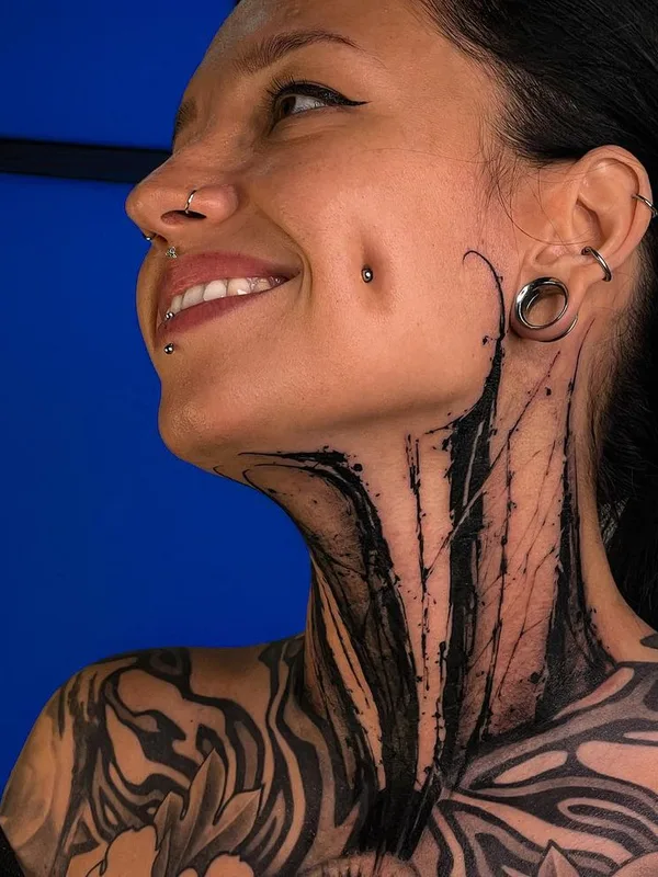 Lettering tattoo by kwin_tattoo in Kraków