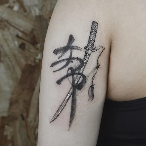 Oriental tattoo by Ati