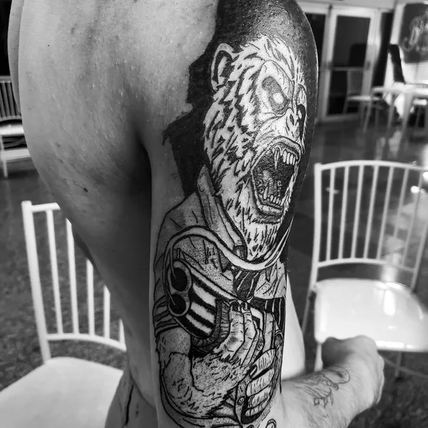 Horror tattoo by Paulo R in Curitiba