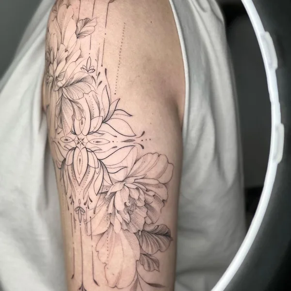 Graphic tattoo by Алина Чеботарева in Саратов