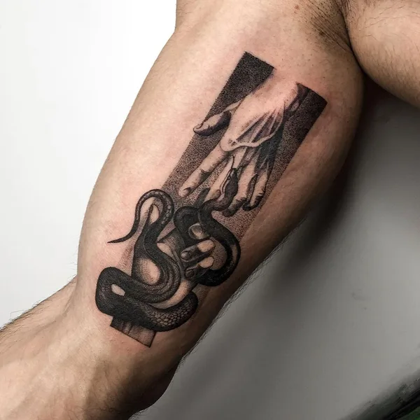 Graphic tattoo by Сергей Сергеев in Саратов