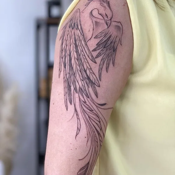 Graphic tattoo by Валерия Литвищенко in Саратов