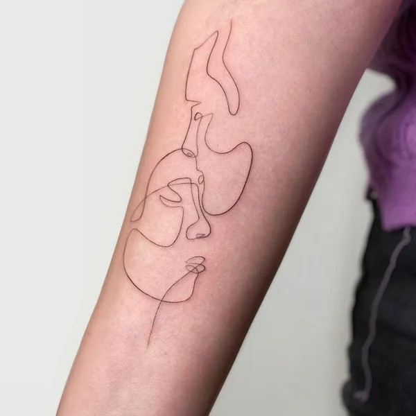Graphic tattoo by Валерия Литвищенко in Саратов