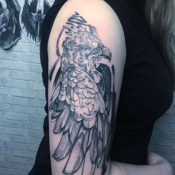 Graphic tattoo by Владислав Ретунский in Саратов