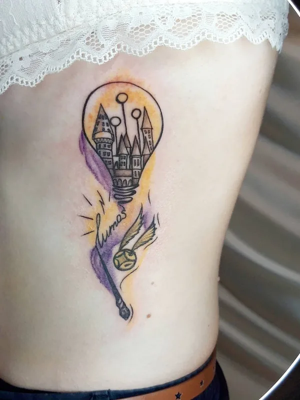 female color illustrative 타투 부위 ribcage #50747 | 타투이스트 Диана Белогрив
