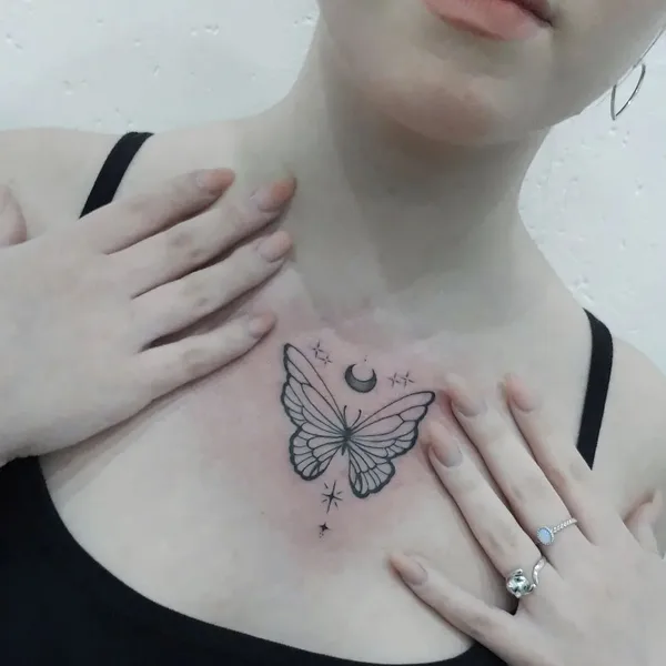 Graphic tattoo by Диана Белогрив in Саратов