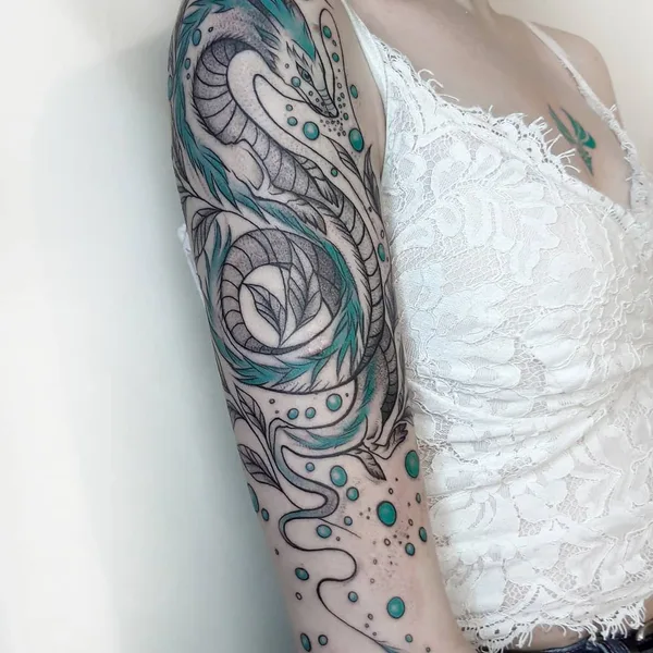 Graphic tattoo by Диана Белогрив in Саратов