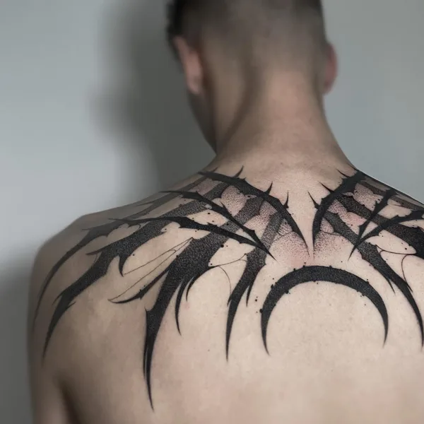 Graphic tattoo by Александра Летягина in Омск